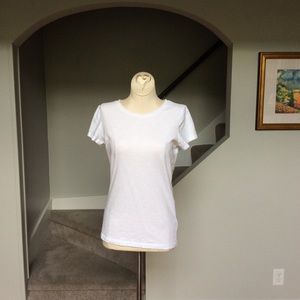 Girls white Justice Basic T shirt